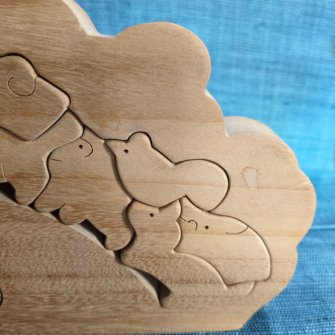 小黒三郎さんの組み木十二支とねこ