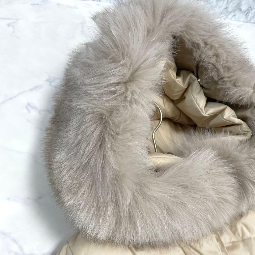 今期 Salang サラン フォクスファー ロングダウンコート ワンホン