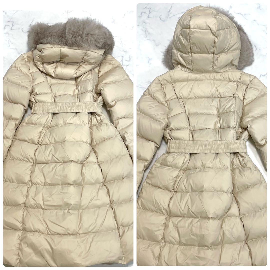 今期 Salang サラン フォクスファー ロングダウンコート ワンホン