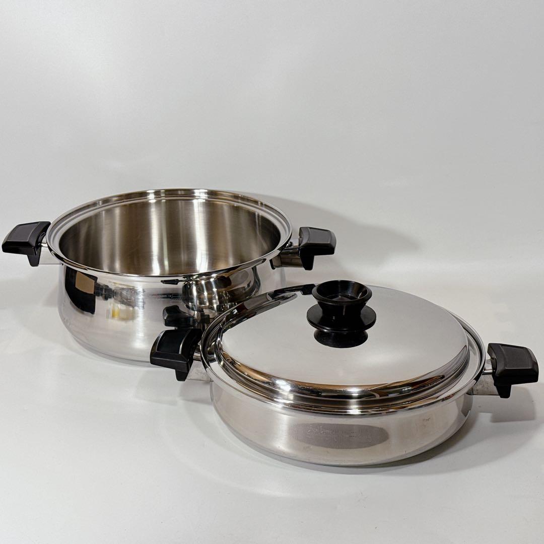 ロイヤルクイーン  QUEEN 大フライパン 6コート セットIH対応