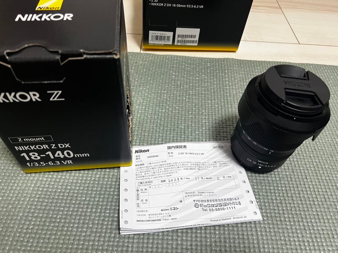 美品・元箱付きNIKKOR Z DX 18-140mm f/3.5-6.3 VR