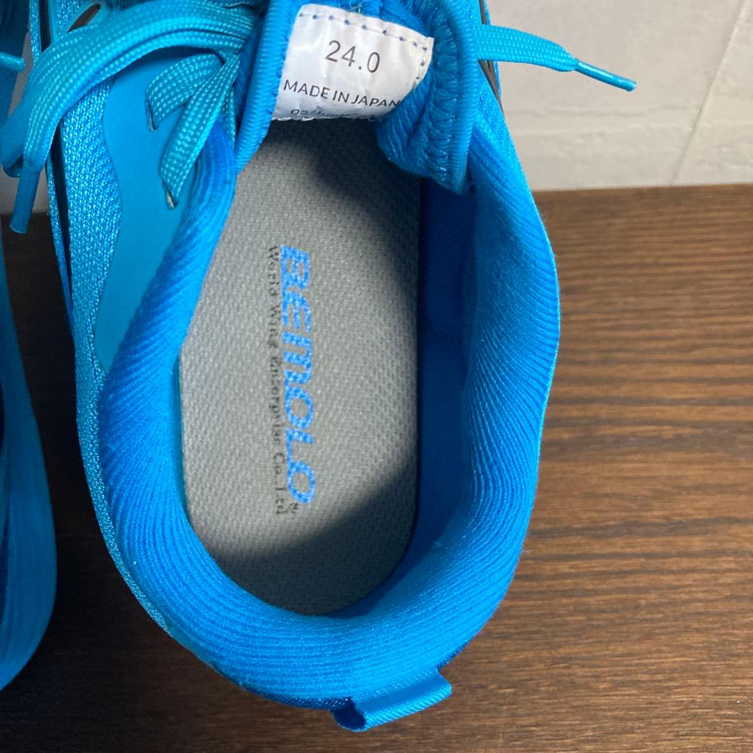 ビモロシューズ BeMoLo ランニングベロ トリコ ブルー 24cm