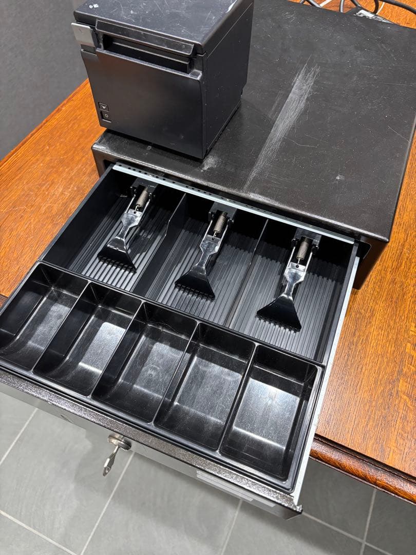 コンパクトレジスター 黒 印刷機能付き　スマレジ