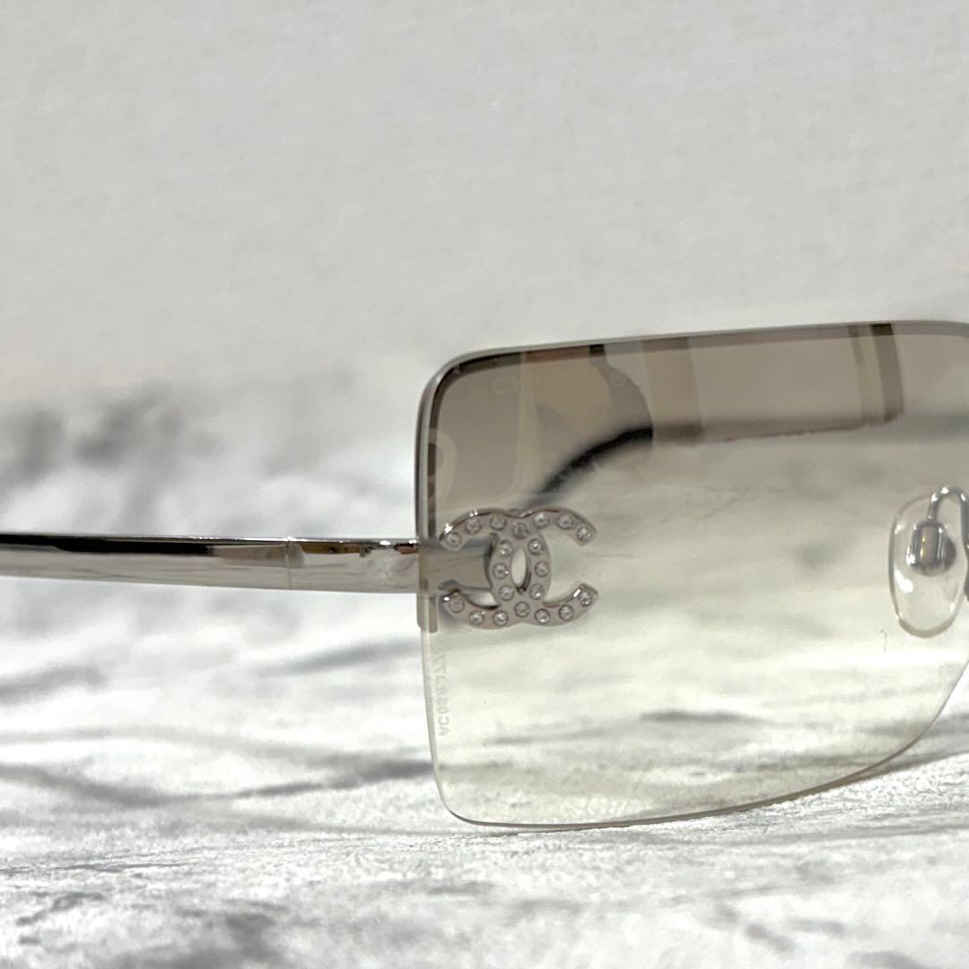 シャネル ココマーク ラインストーン サングラス グラデーション 4092-B