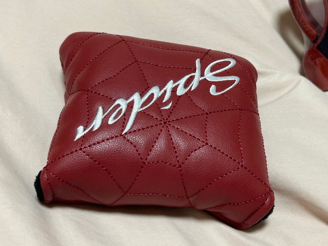新品 スパイダーRed パター スモールスラント 34インチ カバー付き