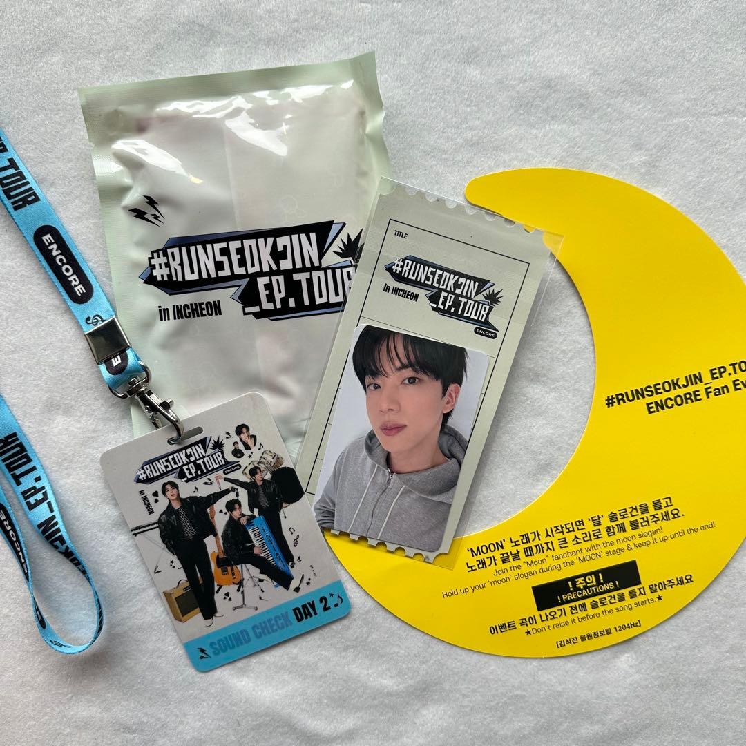 BTS Jin RUNSEOKJIN 仁川 トレカ VIPパス カイロ 特典4点