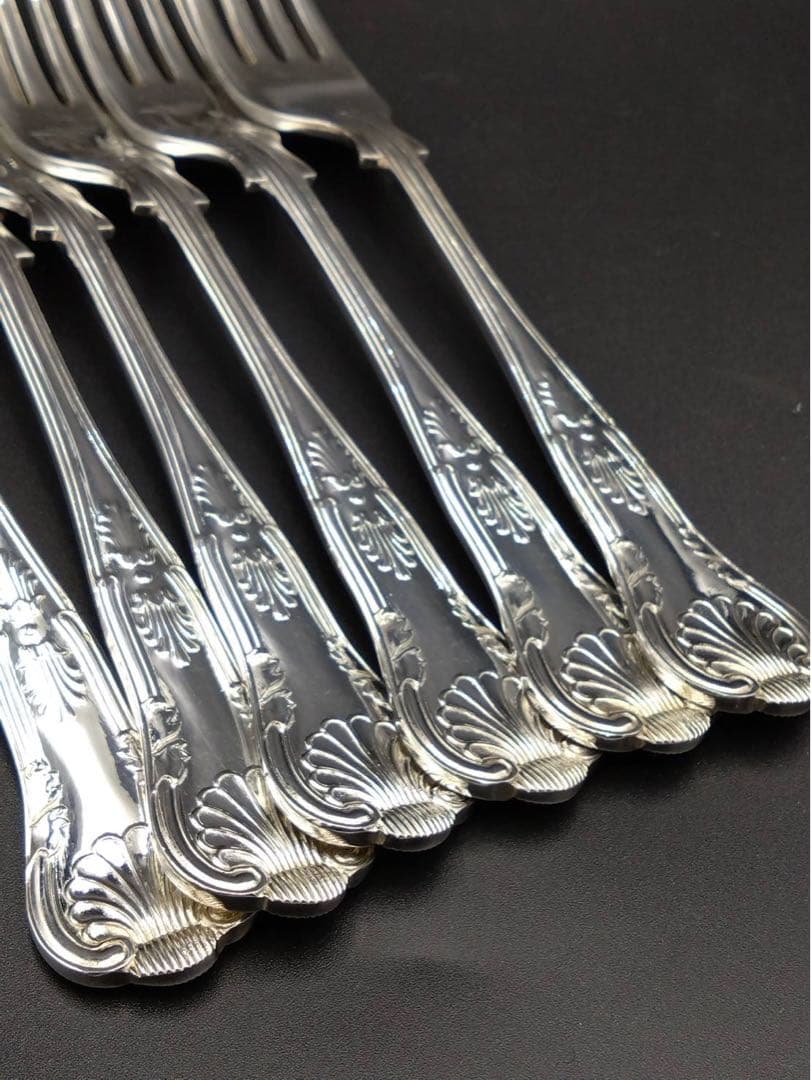 Mappin & Webb 装飾 フォーク6本組 20.5cm ヴィンテージ