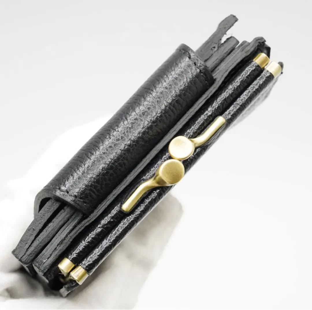 未使用 イルビゾンテ IL BISONTE がま口 二つ折り財布 コンパクト