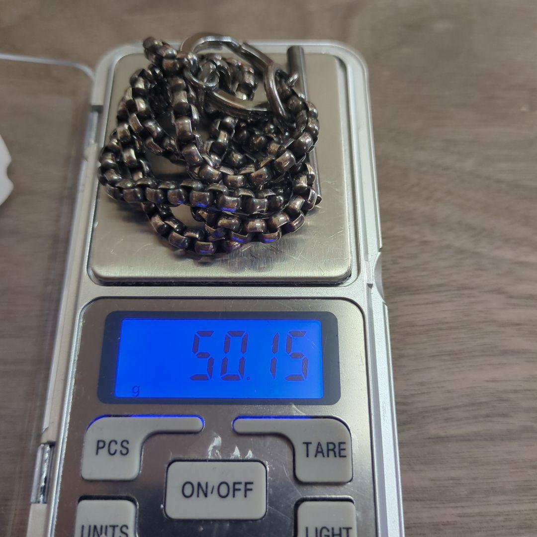 シルバーネックレス トグル式