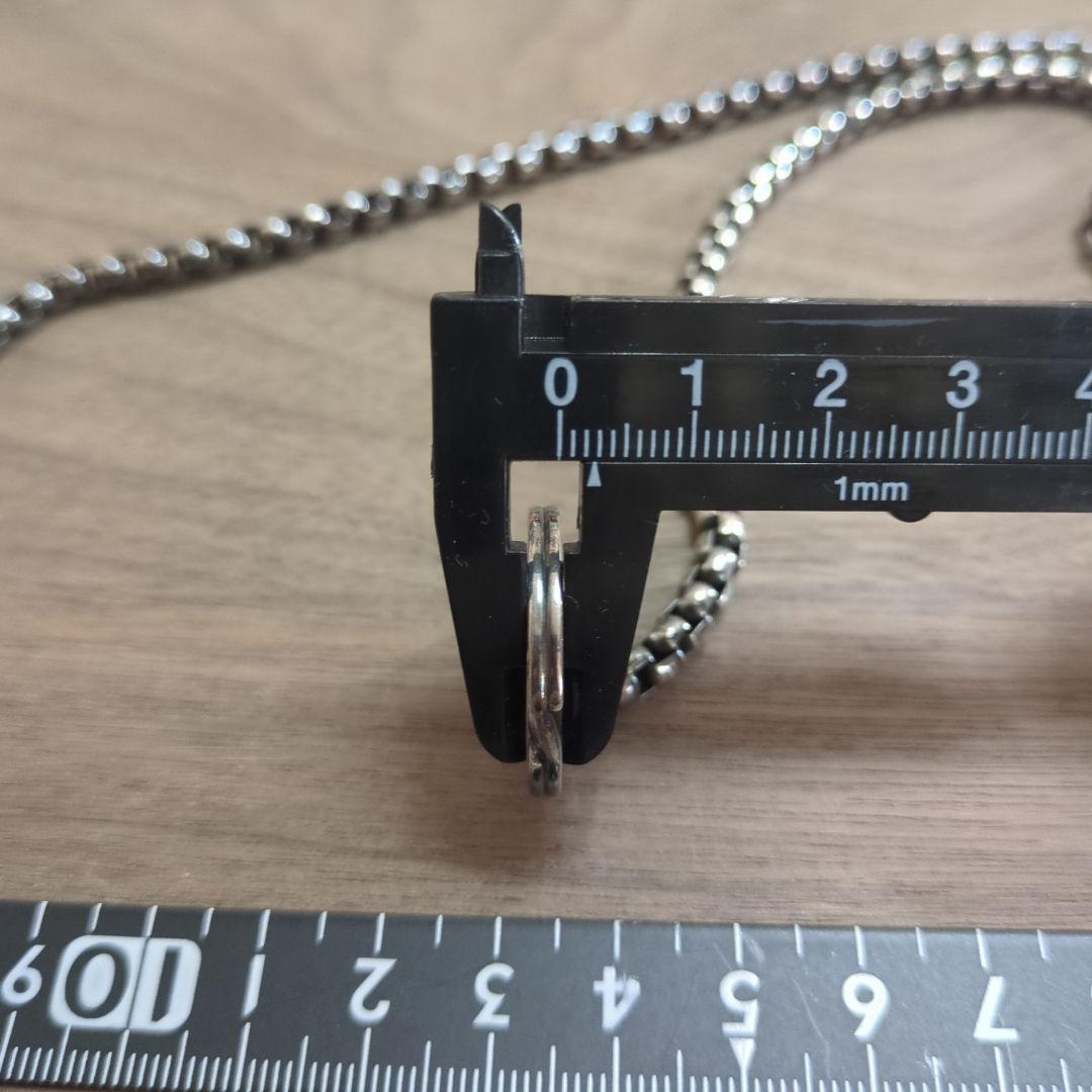 シルバーネックレス トグル式