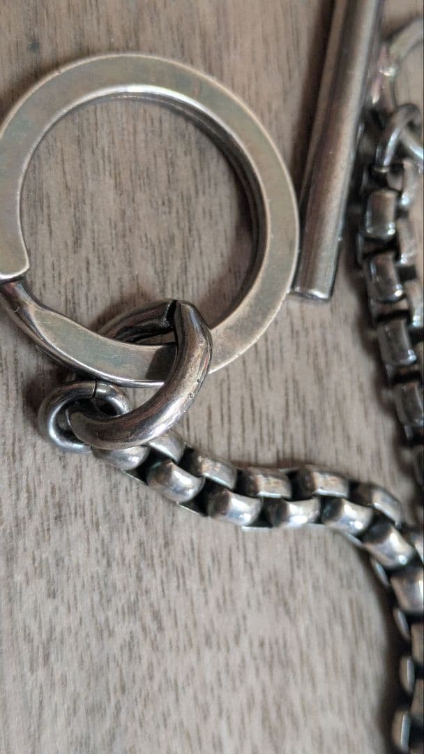 シルバーネックレス トグル式