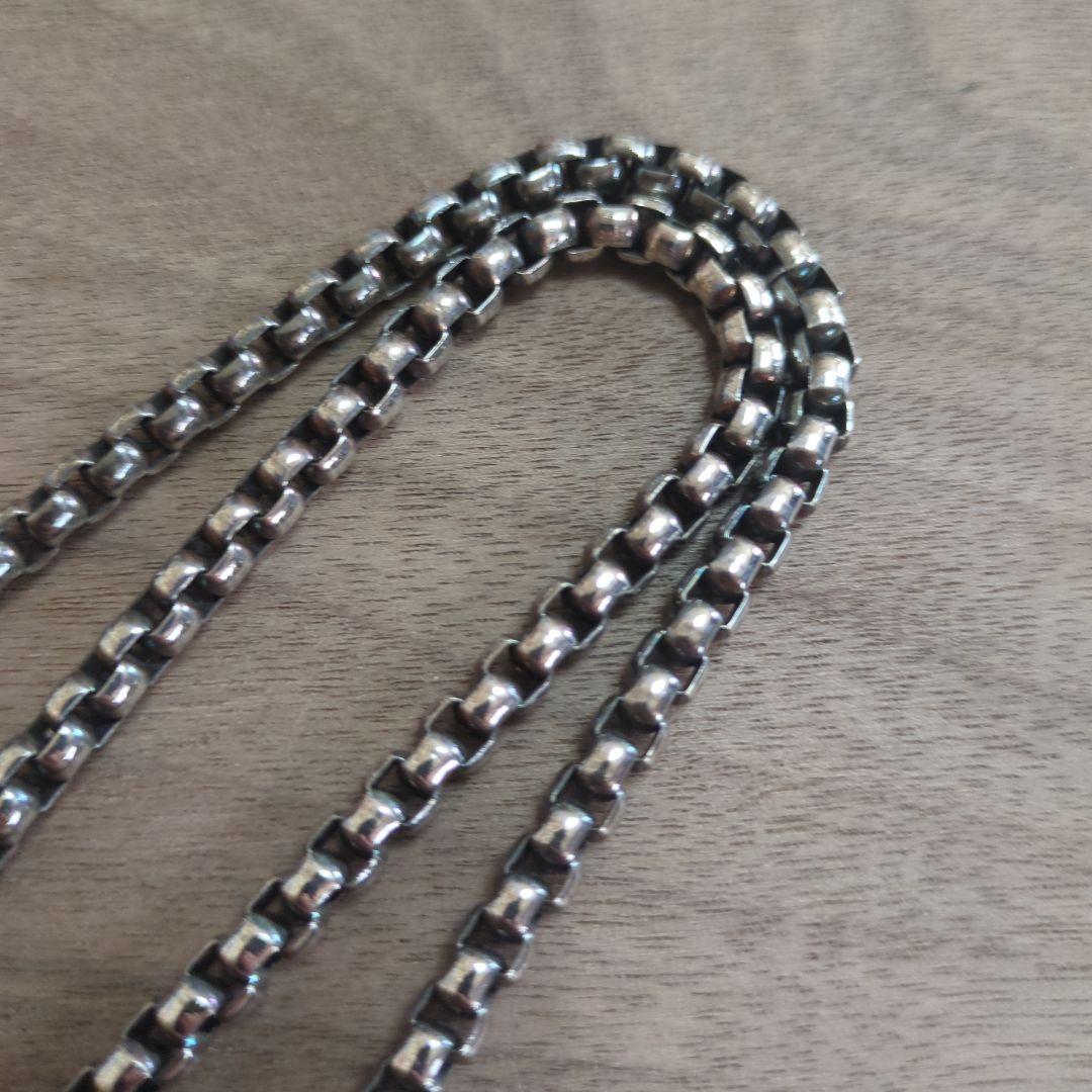 シルバーネックレス トグル式