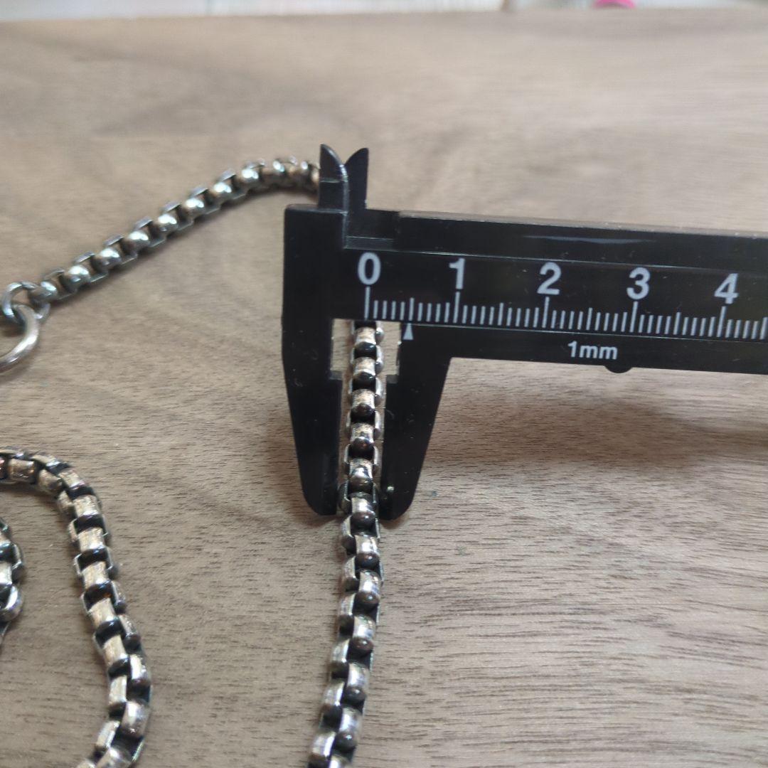 シルバーネックレス トグル式