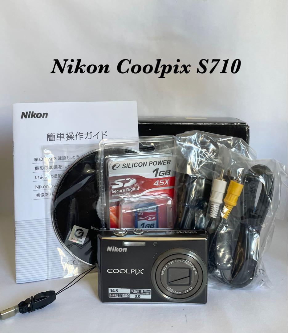 【完動品】Nikon Coolpix S710 デジタルカメラ 動作確認済み