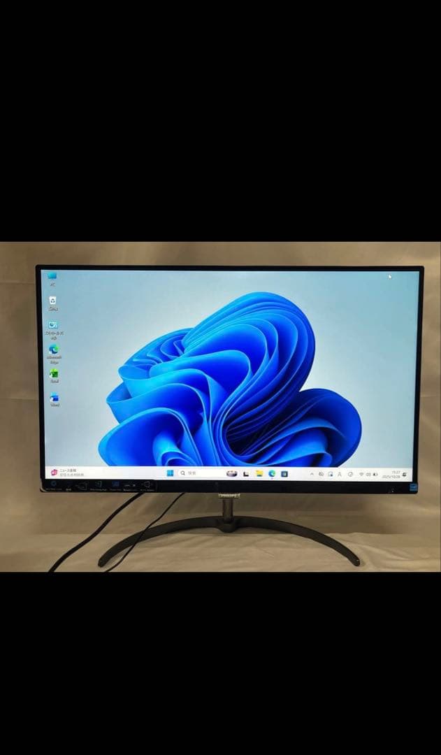 美品2K解像度Philips 276E8F 27型モニター内蔵スピーカー