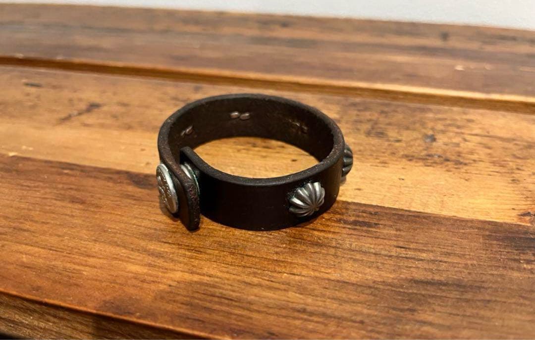 廃盤品　希少　Larry Smith レザーブレスレット　バングル