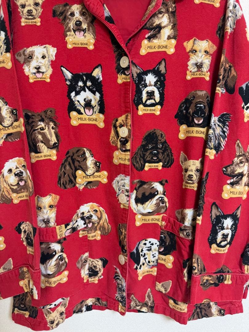 古着 used Nick&Nora 犬柄 00s パジャマセットアップ