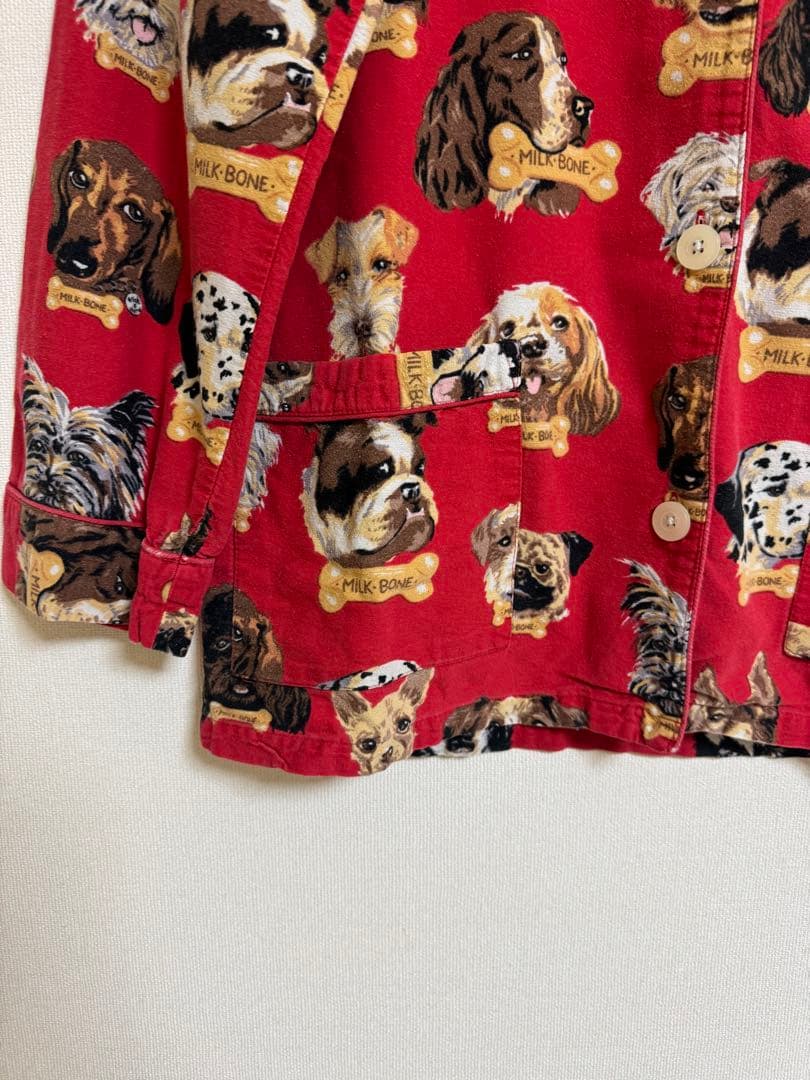 古着 used Nick&Nora 犬柄 00s パジャマセットアップ