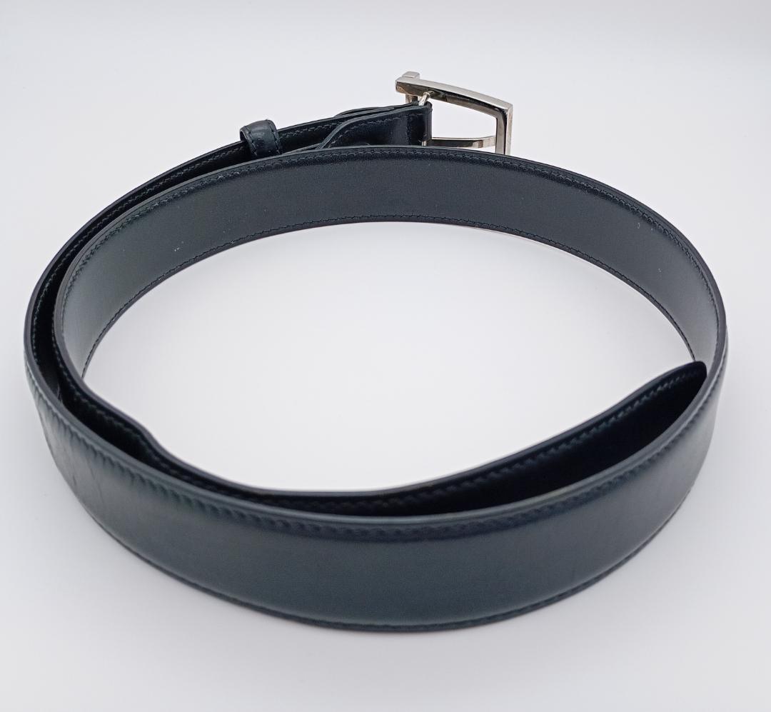 【バスティー】BVLGARI ブラックレザーベルト