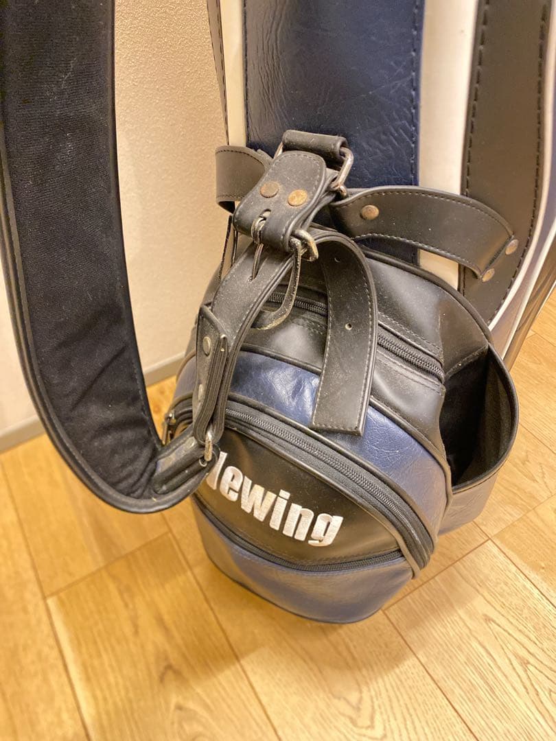 Newling ゴルフバッグ ネイビー初心者セット一式　新品ボール等付