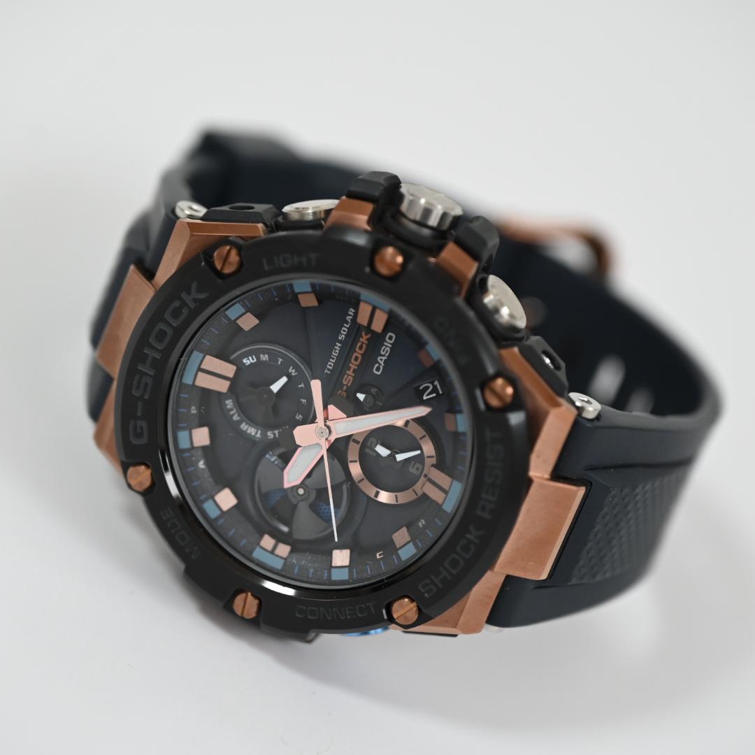 CASIO G-SHOCK GST-B100G-2A タフソーラー 美品 箱付き