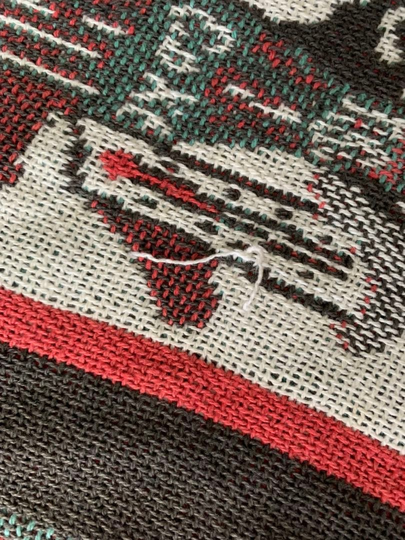 コカコーラ　ラグ　ビンテージ　アンティーク