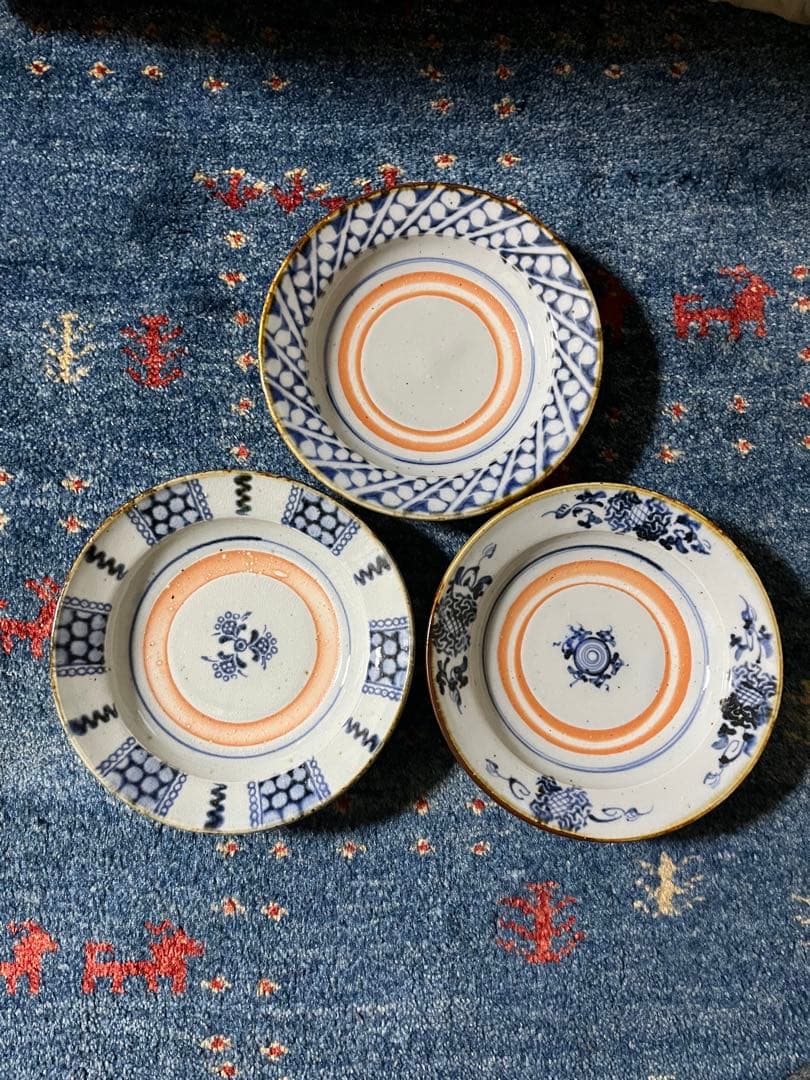 砥部焼中田窯（6寸皿3枚）