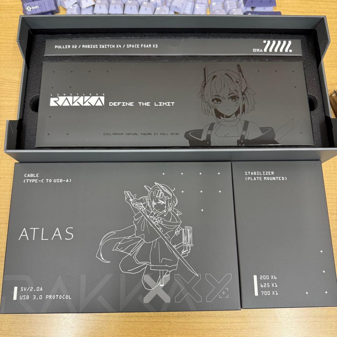 キーボード rakka 60 atlas 2.25+1.25+2.75 split