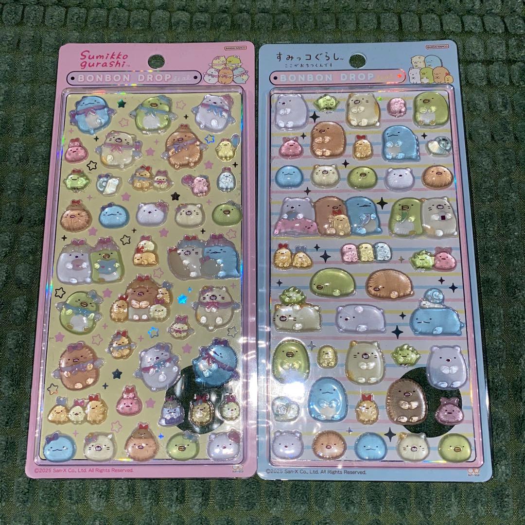【正規品】ボンボンドロップシール すみっコぐらし2枚セット