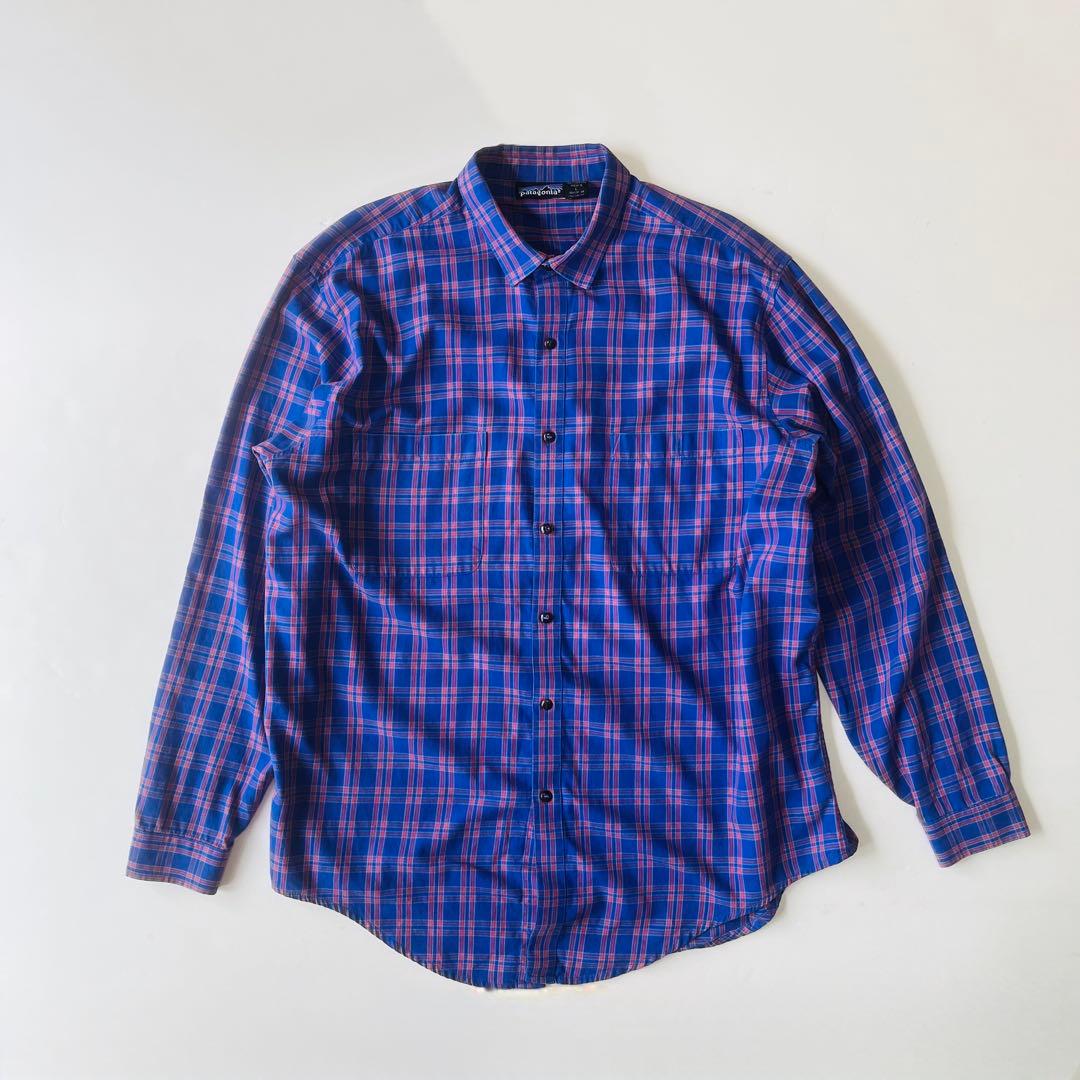 Patagonia 80s フランネルチェックシャツ ポルトガル製 L