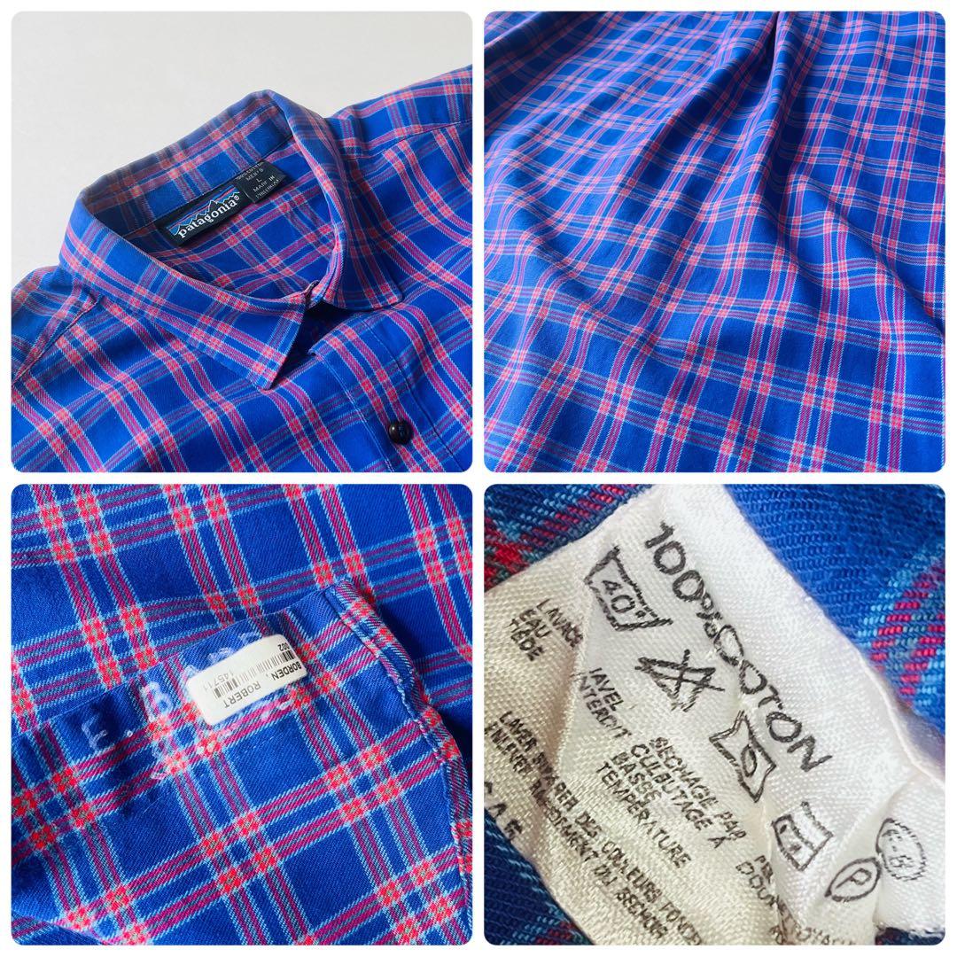 Patagonia 80s フランネルチェックシャツ ポルトガル製 L