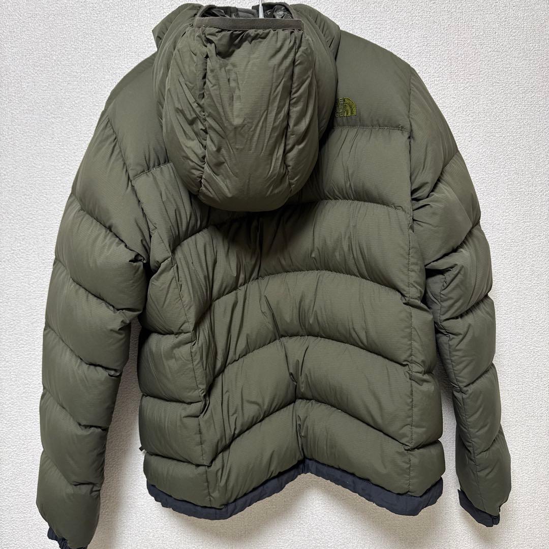 THE NORTH FACE フード付きダウンジャケット オリーブグリーン