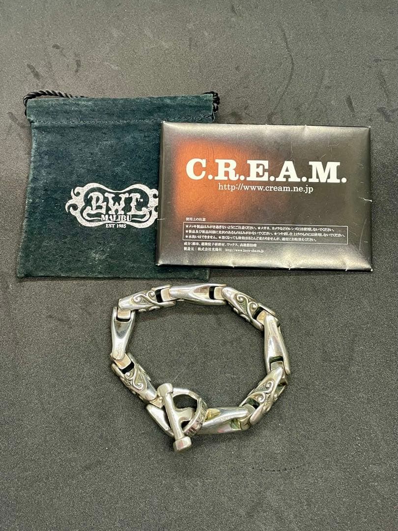 ビルウォールレザー/ヴィンテージU-ジョイント スムース/ウェーブ ブレスレット