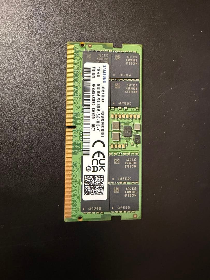 メモリー SAMSUNG DDR5 SODIMM 16GB PC5-5600 DRAM