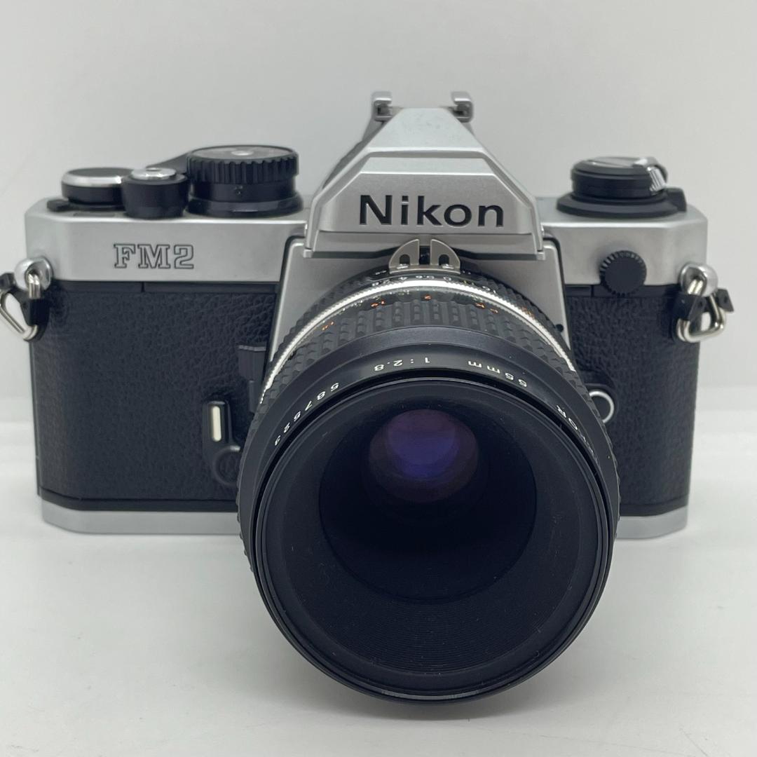 【動作未確認】Nikon NEW FM2 後期 外観美品 付属レンズ不良