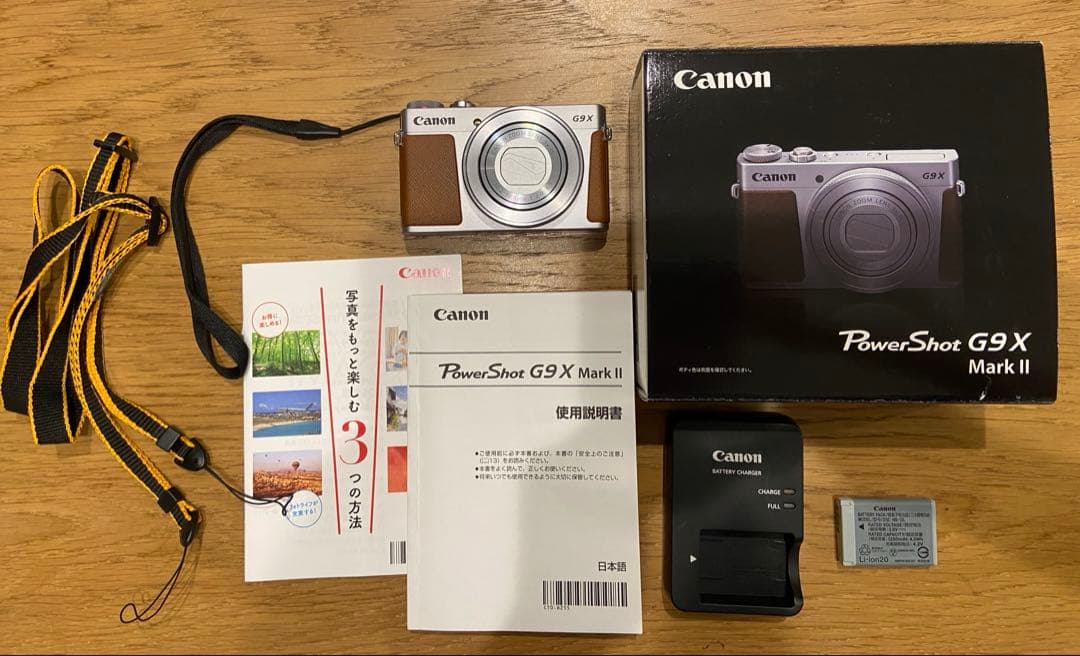 【美品】 Canon PowerShot G9X Mark II 箱取説充電器付