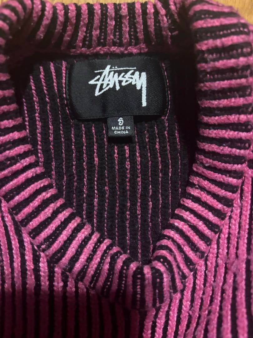 最終値下げ‼️STUSSY CONTRAST RIB SWEATER