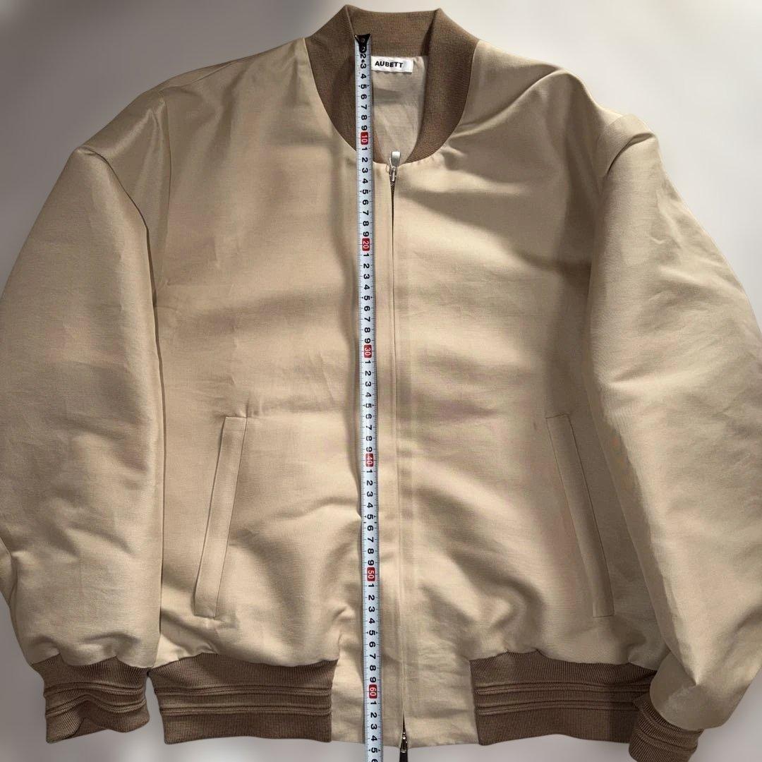 新品未使用 AUBETT コットンシルク ダブルクロス ボンバージャケット
