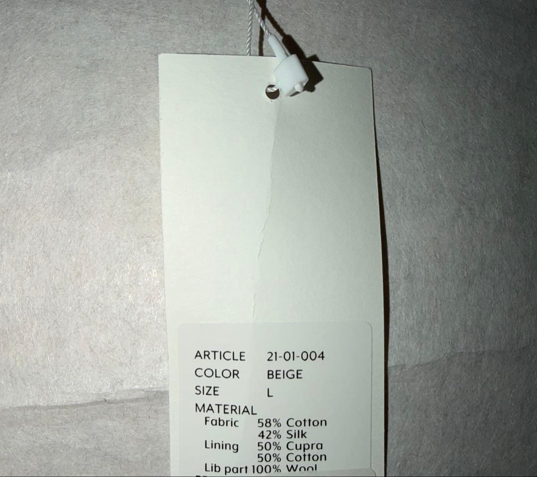 新品未使用 AUBETT コットンシルク ダブルクロス ボンバージャケット