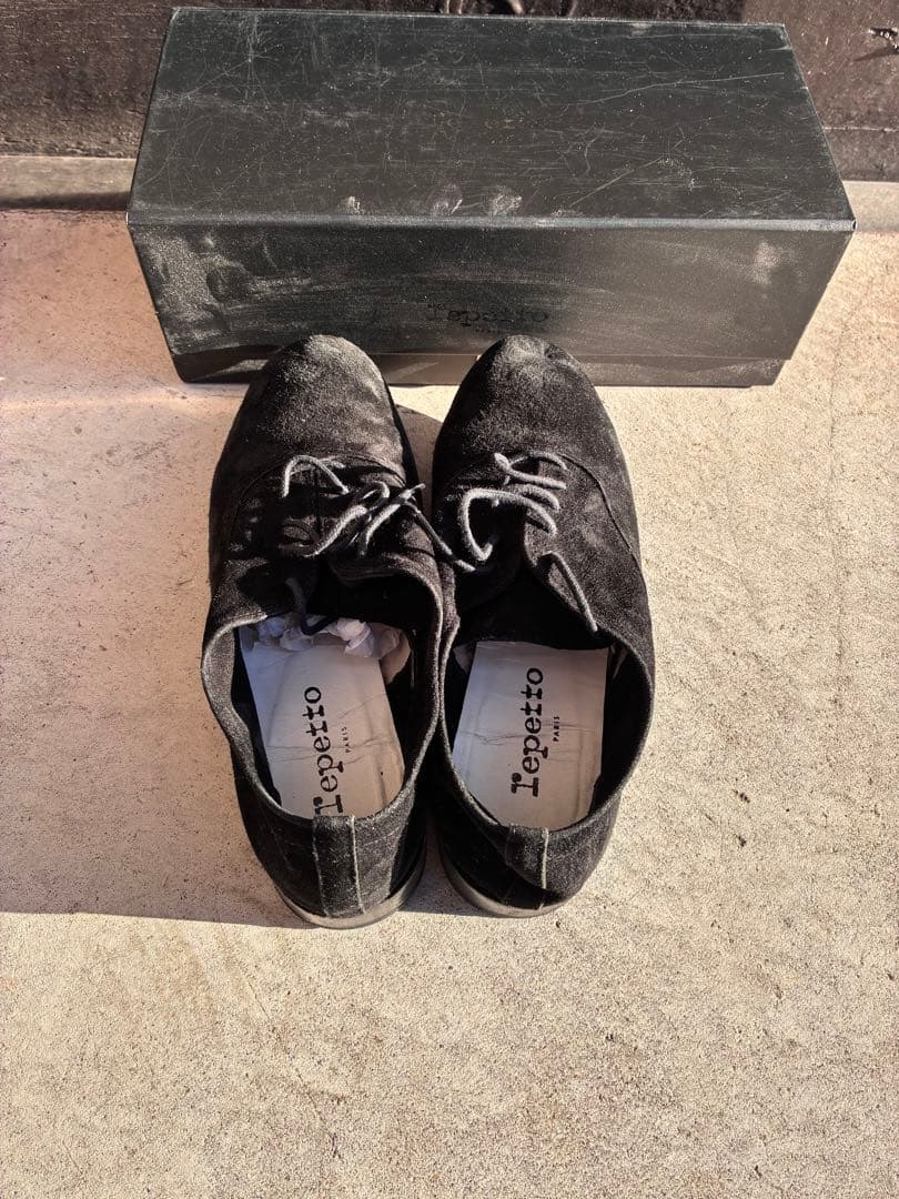 repetto / ZIZI ブラックスエード シューズ　37.5