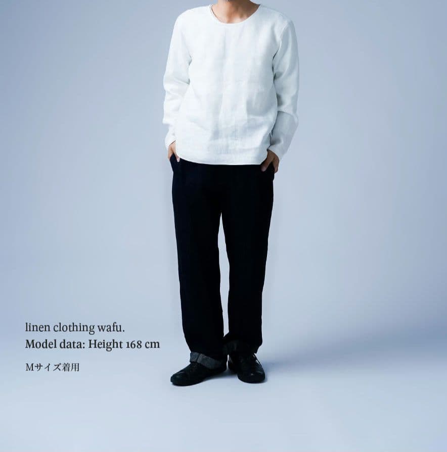 wafu【プレミアム】ずっと定番にしたくなるトップス リネンシャツ ホワイト白