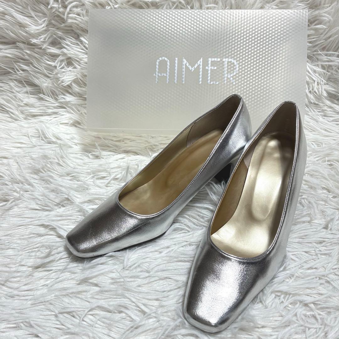 エメ 演奏会用シューズ パンプス シルバー コンサート用 AIMER