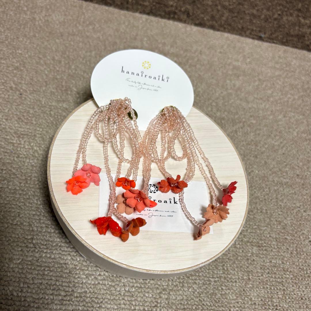 hanairoaiki ぐるぐるりぼん ピアス