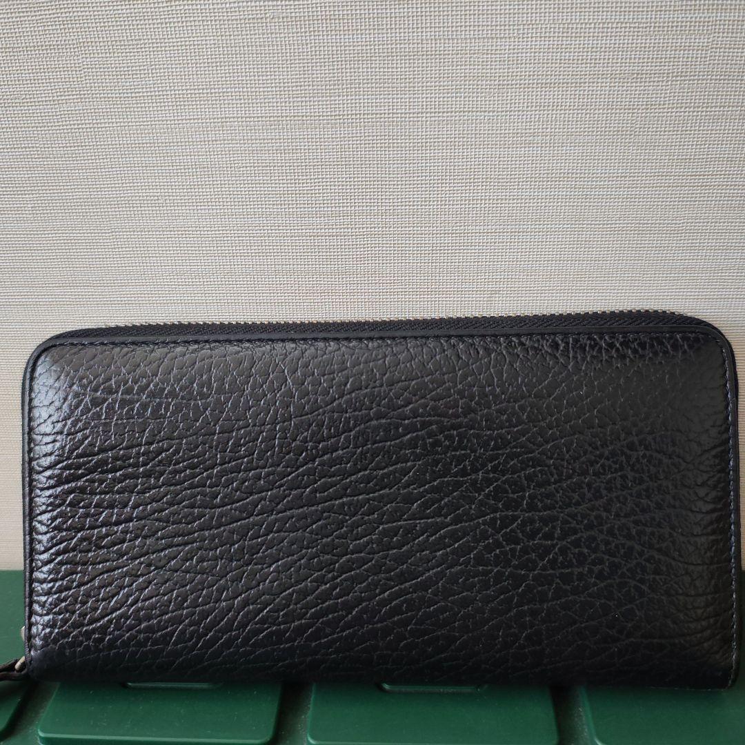 Maison Margielaシボ革ロングウォレット
