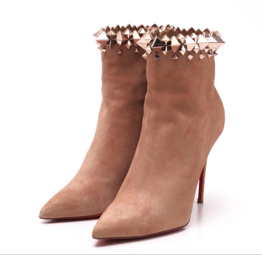 美品Christian Louboutin スタッズブーツ361/2（24cm）