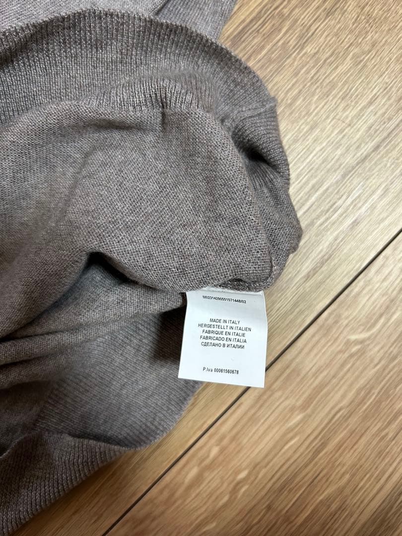 Gran Sasso グランサッソ　タートルネック　ニット　グレージュ　46