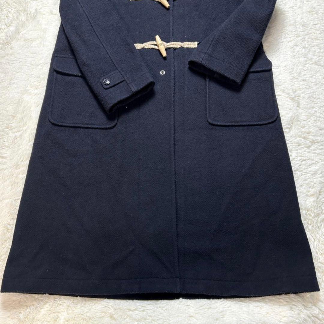 BEAMS BOY メルトンロングダッフルコート ネイビー