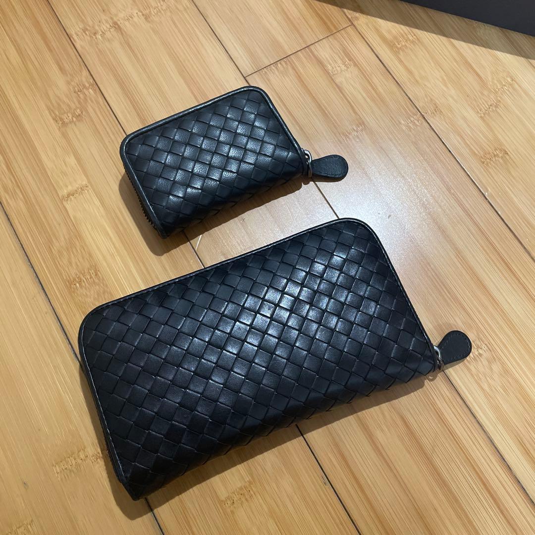 ボッテガヴェネタ、長財布、ケース、黒