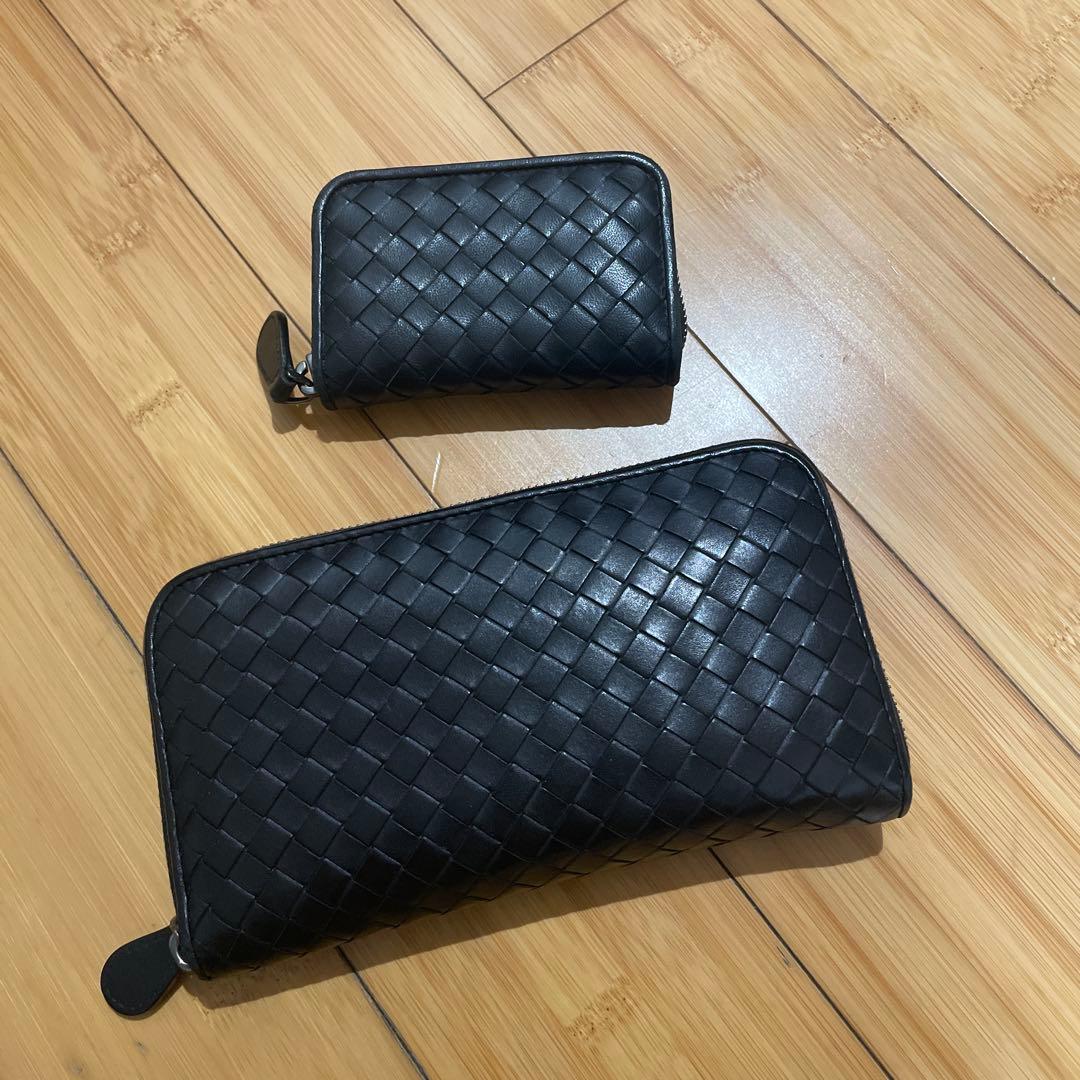 ボッテガヴェネタ、長財布、ケース、黒