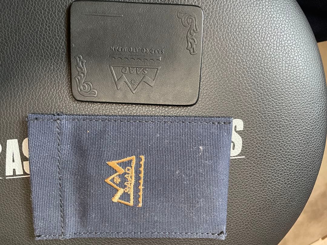 SAADレザー　長財布　ブラック